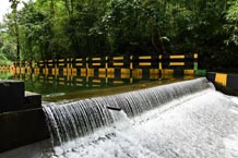 Construction of Check Dam at Pomshutia VEC, Pynursla C&RD, East Khasi Hills District, FY 2017-18, Total Exdpenditure: Rs.52,45,605