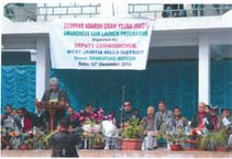 Sensitization cum Awareness Programme on Sansad Adarsh Gram Yojana in Meghalaya